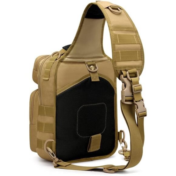 Sling Bag Backpack Military Khaki - Picture 3 of 6